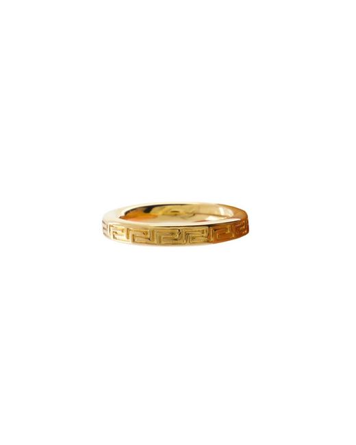Versace Accessoires ,Geel ,Greca Ring in het Metallic