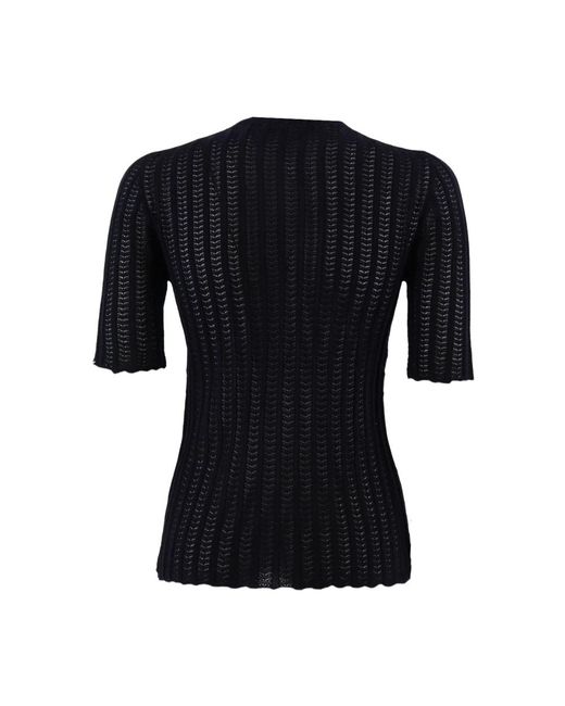 Fabiana Filippi Black Round-Neck Knitwear
