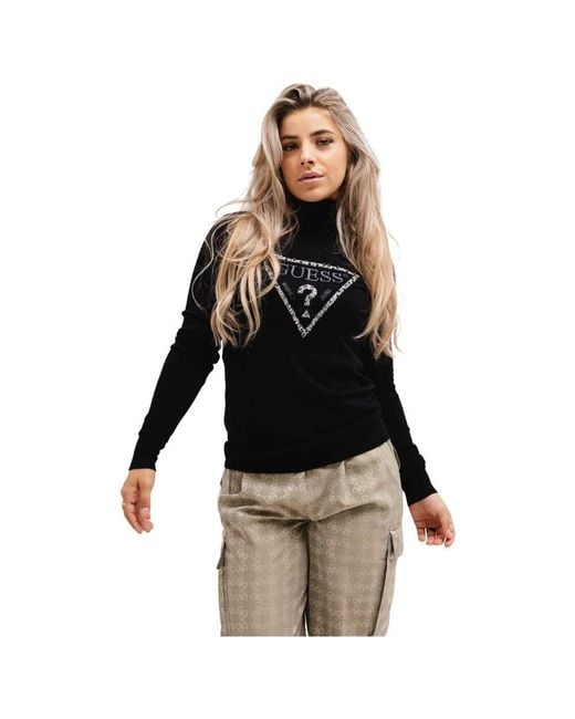 Guess Black Turtlenecks