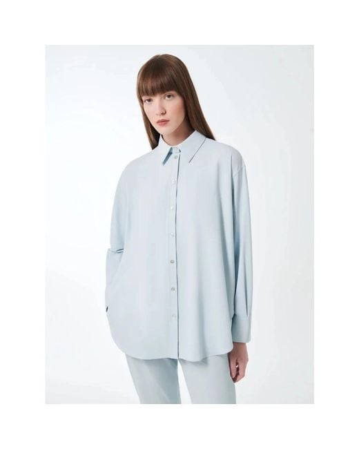 Rrd Overhemden ,Blauw ,Glassissimo Boyfriend Overhemd in het Blue
