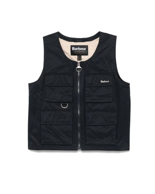 Barbour Blue Blauer Pullover Mit Frontreißverschluss