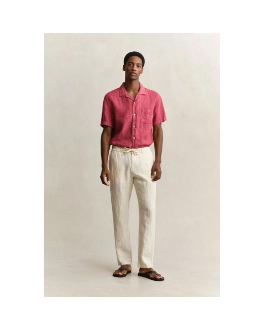 Gant Natural Straight Trousers for men