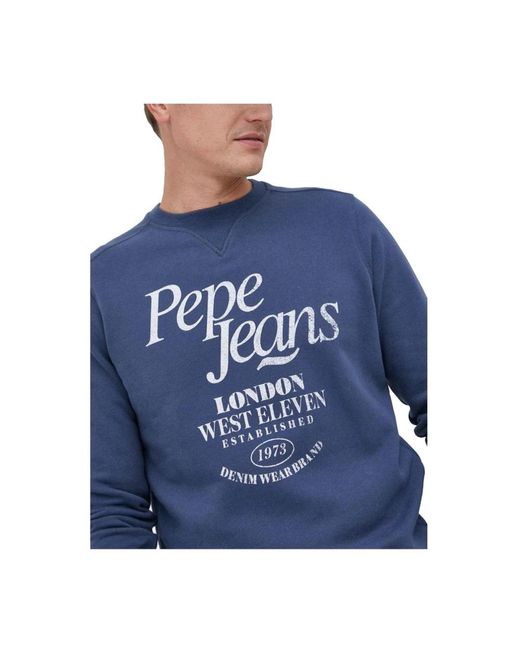 Pepe Jeans Blue Sweatshirts for men