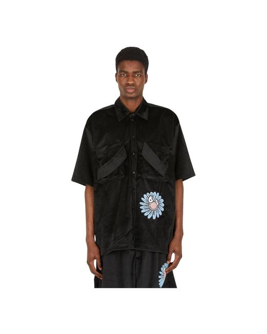 Garbage TV Black Short Sleeve Shirts for men