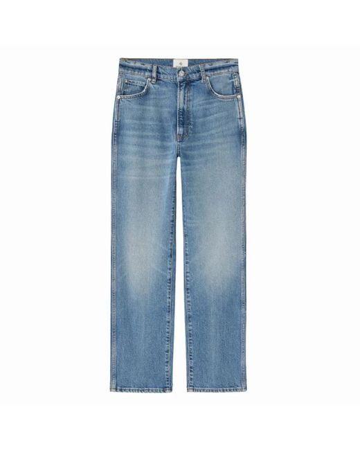 Anine Bing Blue Straight Fit Jeans