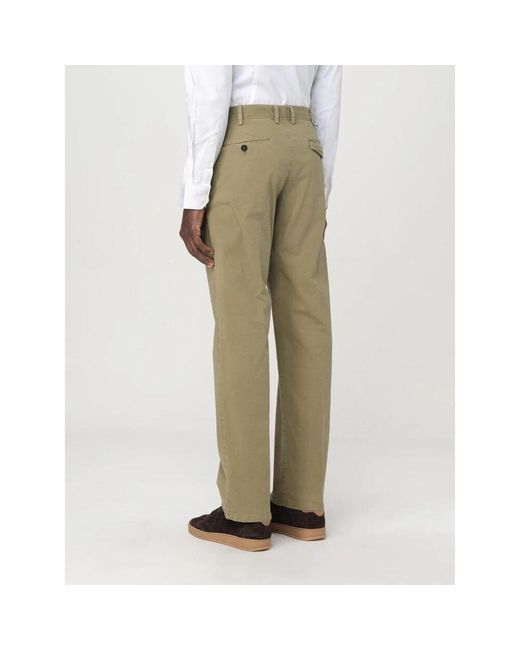 PT Torino Grüne Baumwoll-Twill-Hose Herren in Natural für Herren