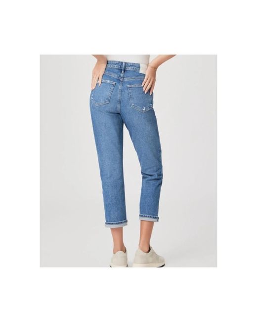 Jeans > cropped jeans PAIGE en coloris Blue