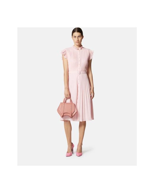 Silvian Heach Midi Dresses in het Pink