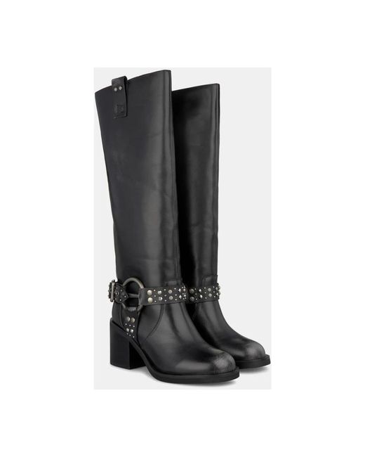 Alma En Pena. Black Heeled Boots