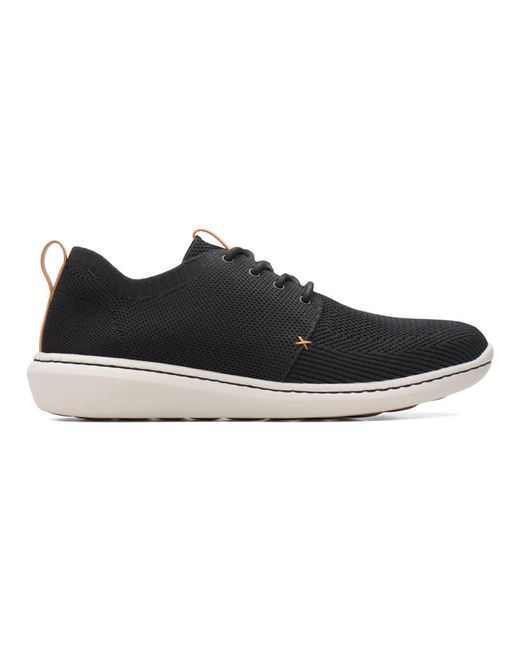 Clarks Sportlicher gestrickter sneaker - schwarz in Black für Herren