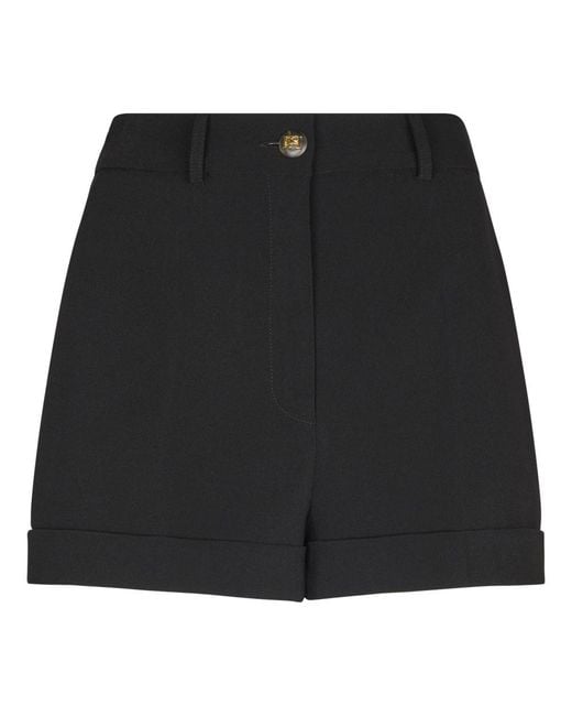 Elisabetta Franchi Black Short Shorts