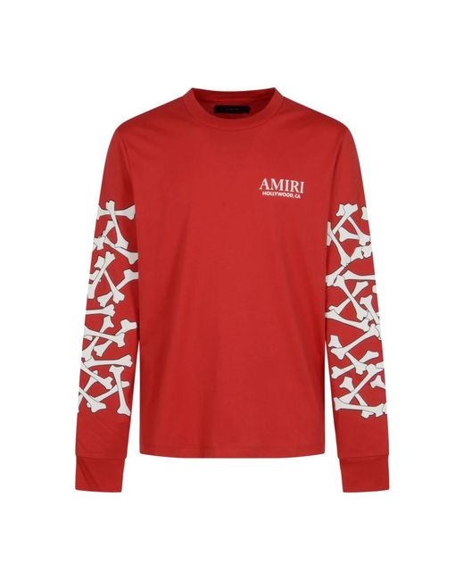 Amiri Red Long Sleeve Tops for men