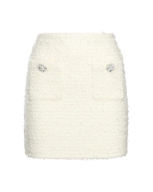 Short Skirts Self-Portrait de color White