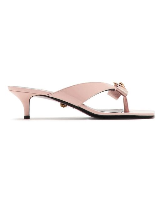 Heeled Mules Versace en coloris Pink