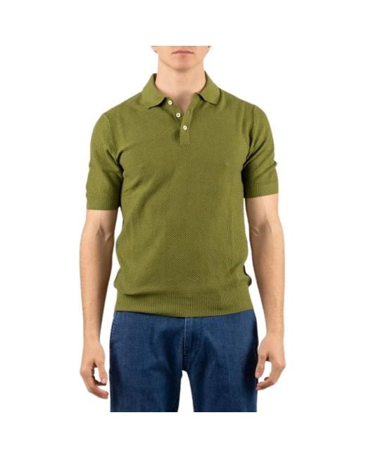 Gran Sasso Green Polo Shirts for men