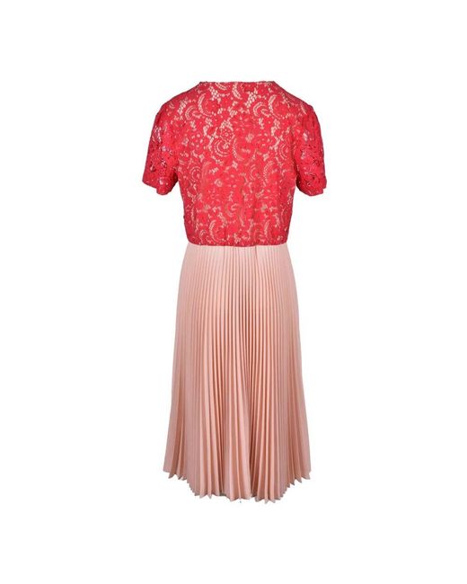 Semicouture Pink Damenkleid Aus Baumwollmischung