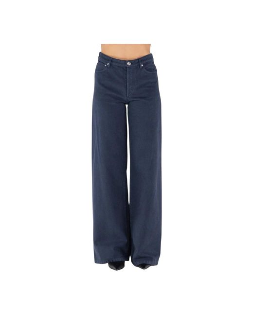 A.P.C. Blue Wide Trousers