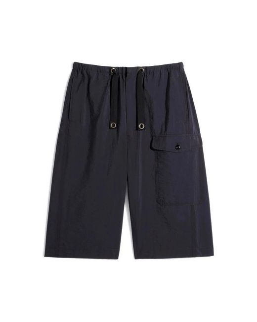 Lemaire Blue Long Shorts for men