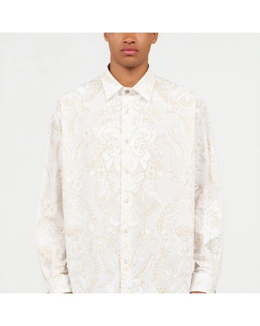 Roberto Cavalli White Casual Shirts for men