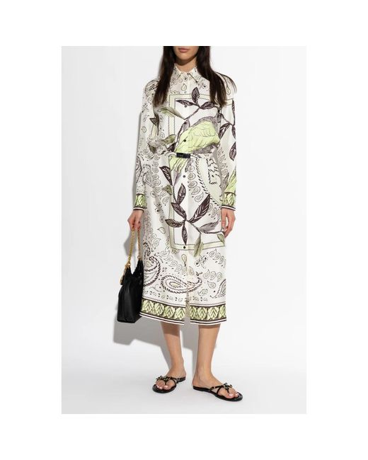 Tory Burch White Shirt Dresses