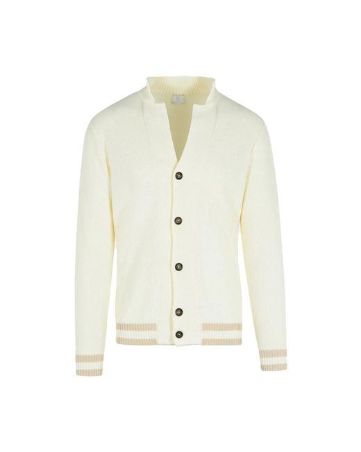 Cardigans di Eleventy in White da Uomo