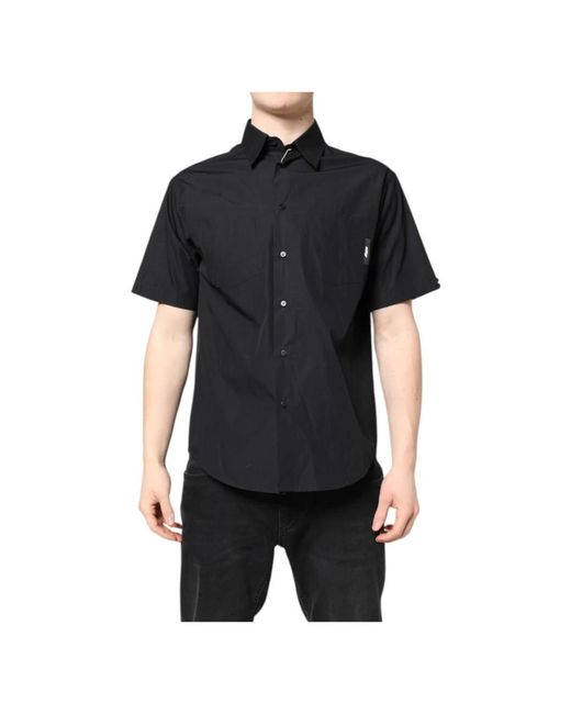 MSGM Short Sleeve Shirts in het Black voor heren