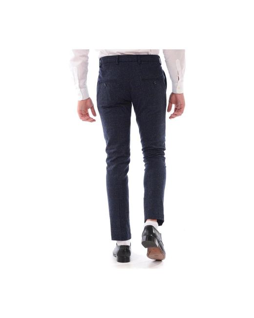 Daniele Alessandrini Blue Slim-Fit Trousers for men