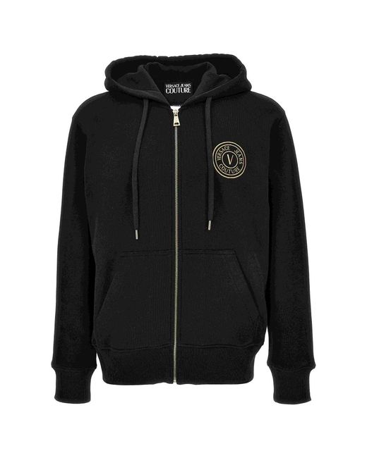 Zip-Throughs Versace Jeans Couture de hombre de color Black
