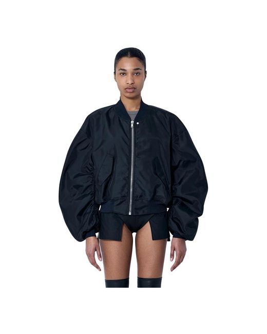 Rick Owens Blue Bomber Jackets