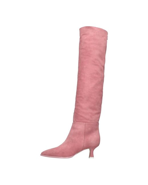 3Juin Pink Heeled Boots