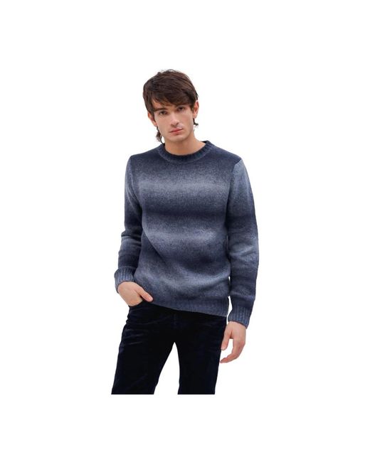 AT.P.CO Blue Round-Neck Knitwear for men