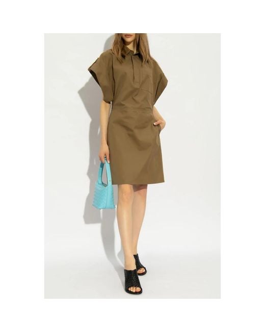 Bottega Veneta Green Short Dresses
