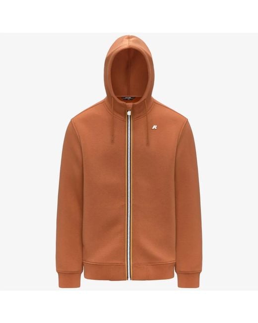 K-Way Brown Zip-Throughs for men