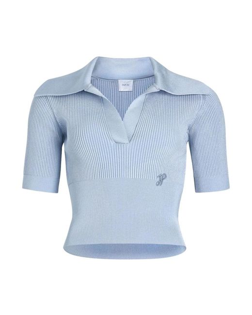 V-Neck Knitwear di Patou in Blue