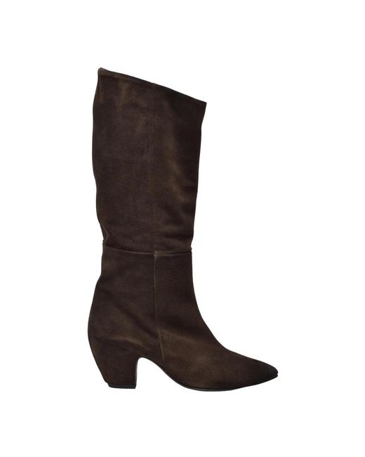 Ernesto Dolani Brown Heeled Boots