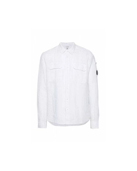 C P Company White Casual Shirts for men