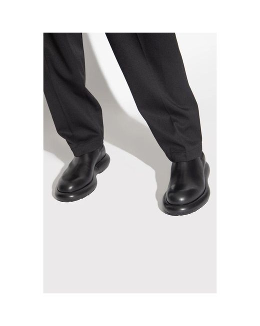 Jil Sander Black Chelsea Boots for men