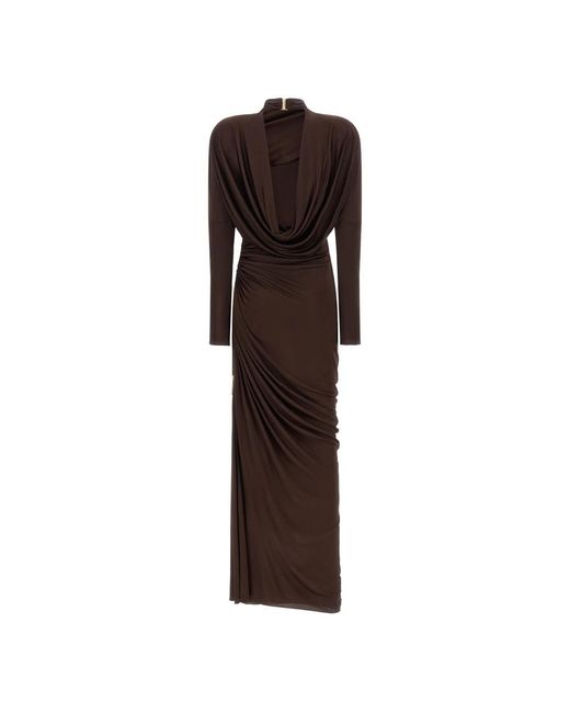 Balmain Brown Gowns