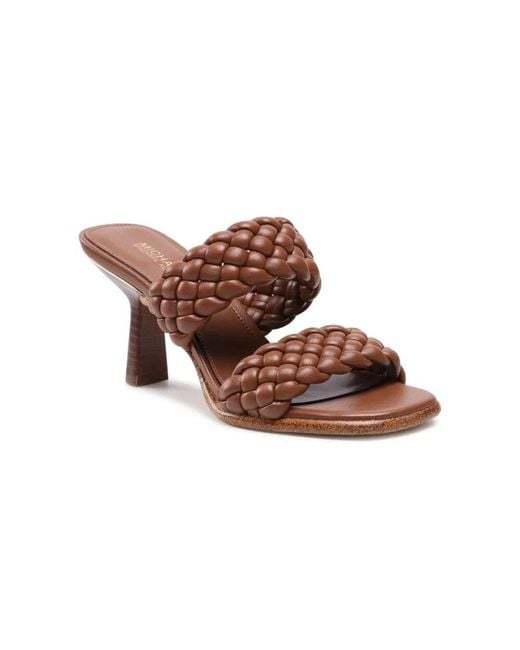 Heeled Mules di Michael Kors in Brown