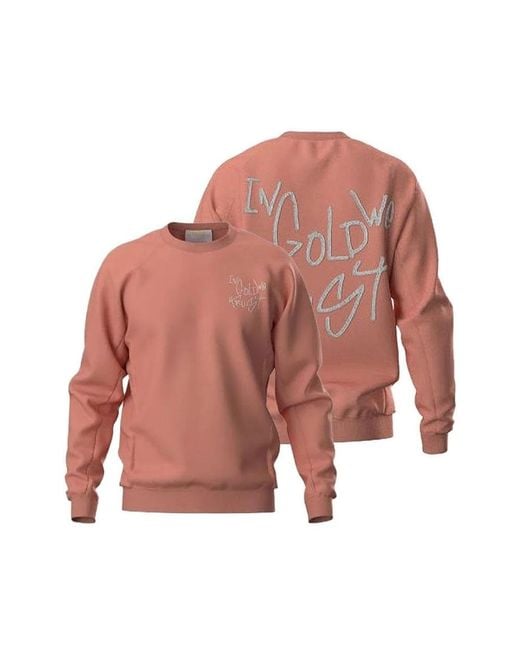In Gold We Trust Pink Sweatshirts for men