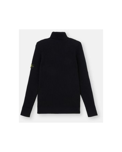 Stone Island Blue Turtlenecks for men