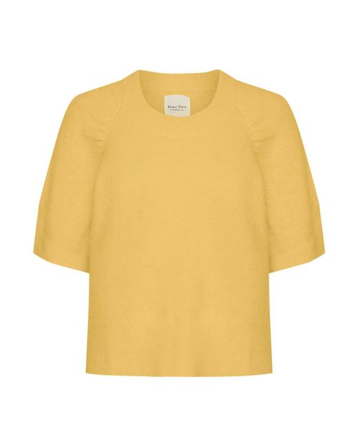 Part Two Yellow Round-Neck Knitwear