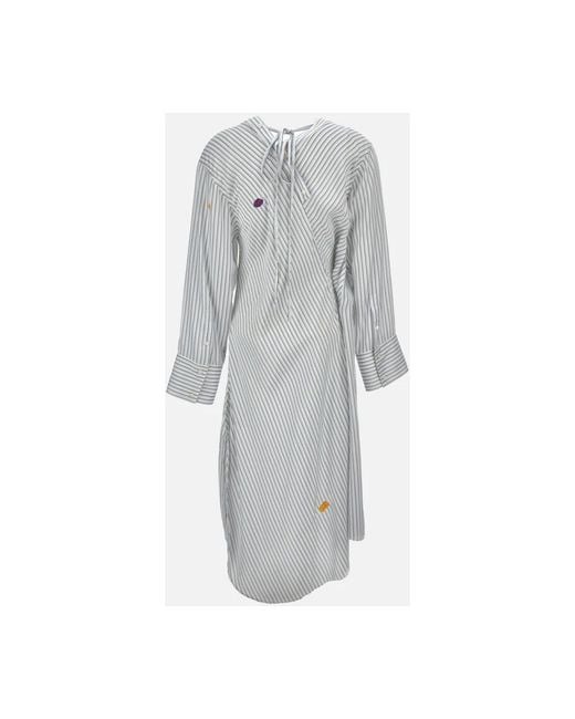 Shirt Dresses Acne de color Gray
