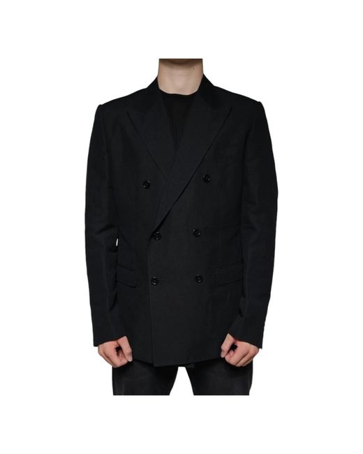 Dolce & Gabbana Black Blazers for men