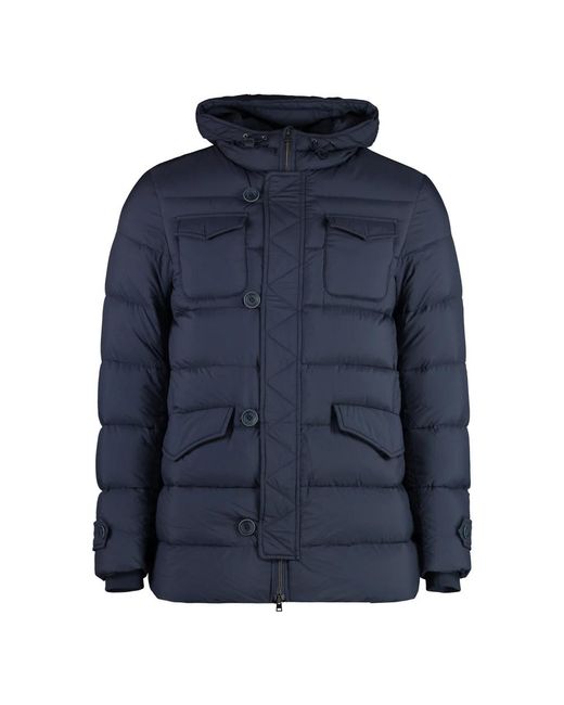 Herno Blue Down Jackets for men