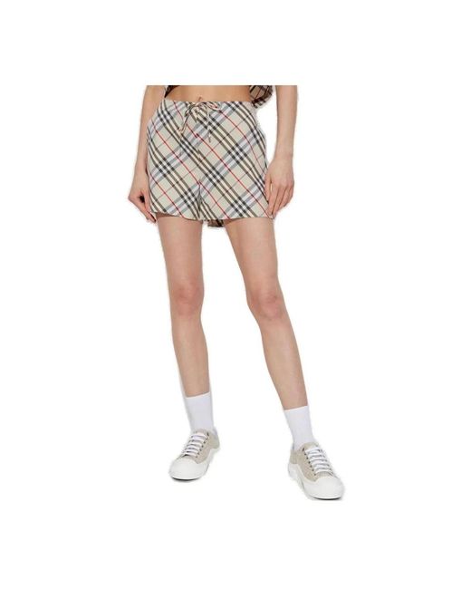 Burberry Natural Short Shorts