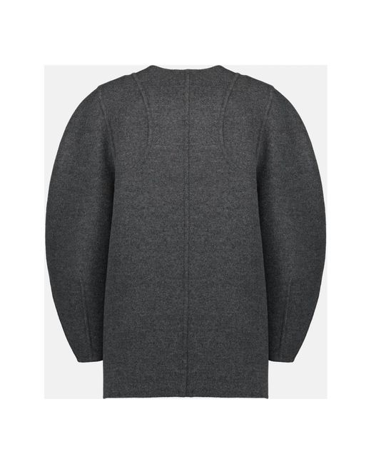 Fendi Truien & Vesten ,Grijs ,Wol Manteau Ff in het Gray