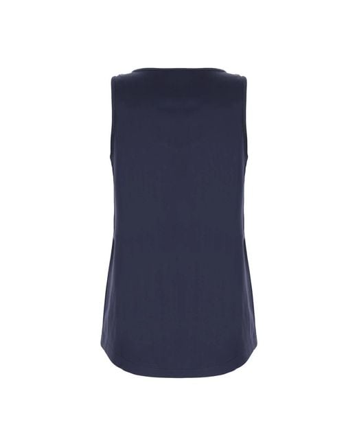 Brunello Cucinelli Blue Sleeveless Tops