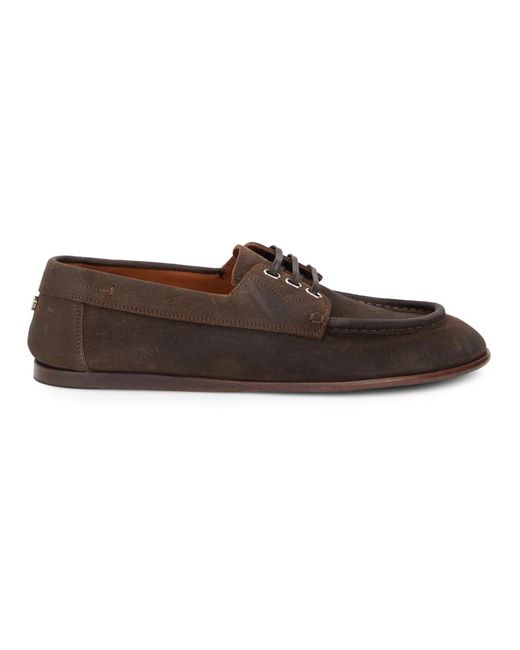 Dolce & Gabbana Brown Boat Shoes for men