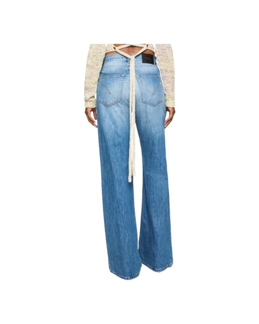 Jeans > wide jeans Dondup en coloris Blue